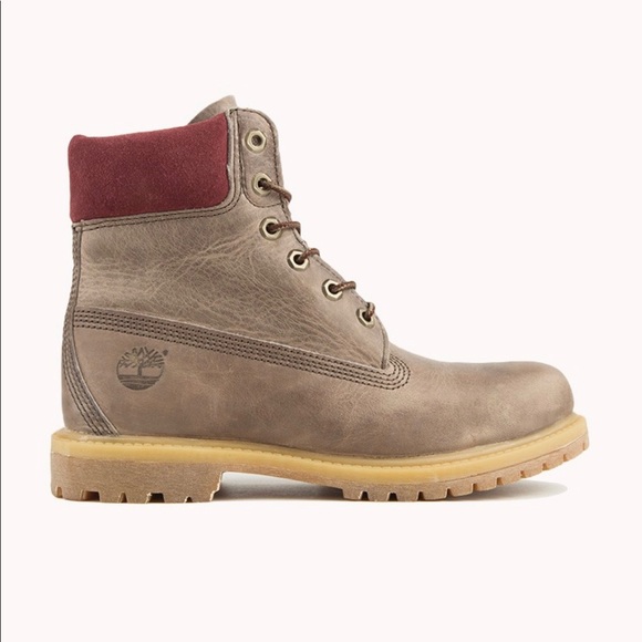 maroon timberland boots